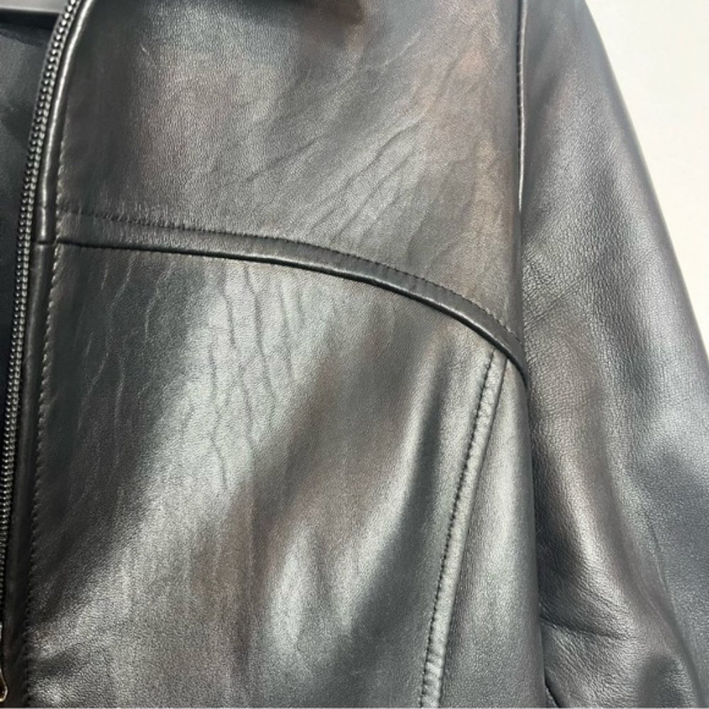 Danier Black Leather Jacket - Picture 4 of 16